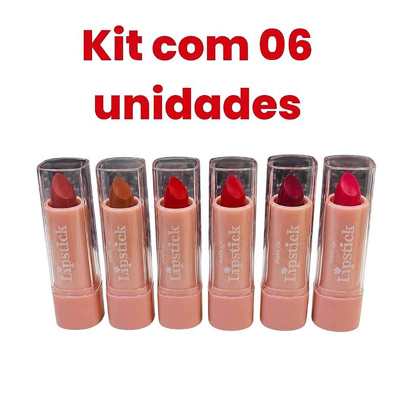 Batom Lip Stick Tejar Makeup 231 Kit c/ 06unid