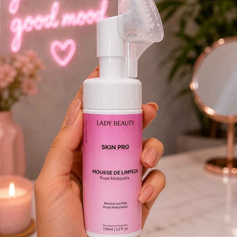 Mousse De Limpeza Rosa Mosqueta Lady Beauty Pro31