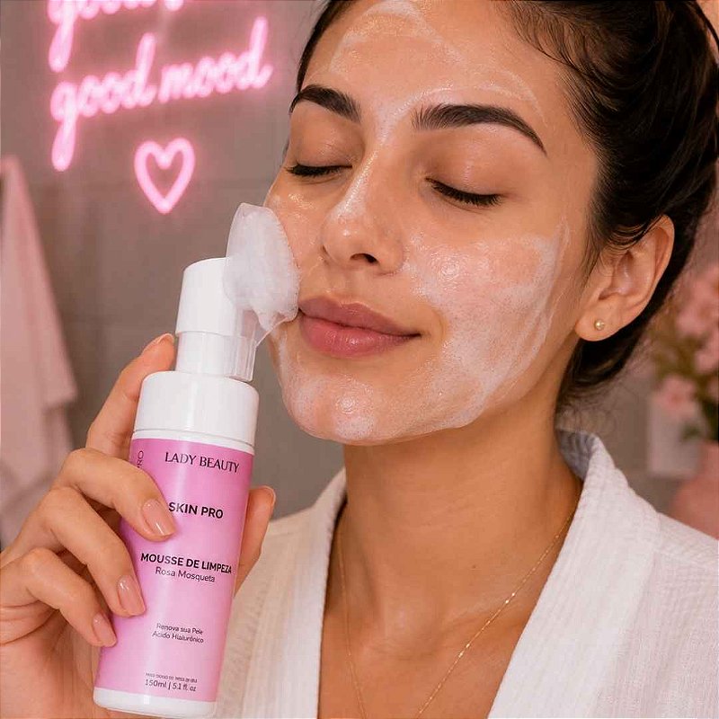Mousse De Limpeza Rosa Mosqueta Lady Beauty Pro31