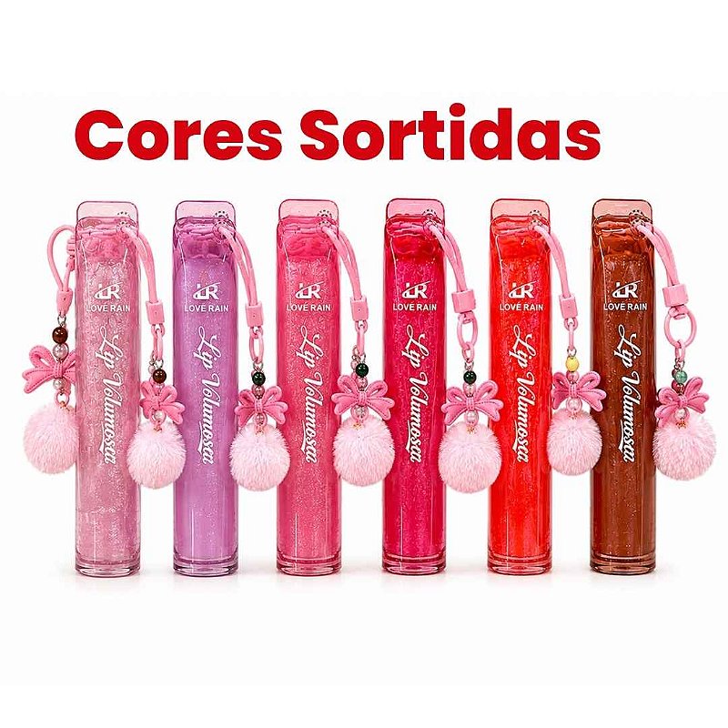 Lip Volumoso Chaveirinho Love Rain LR-58048