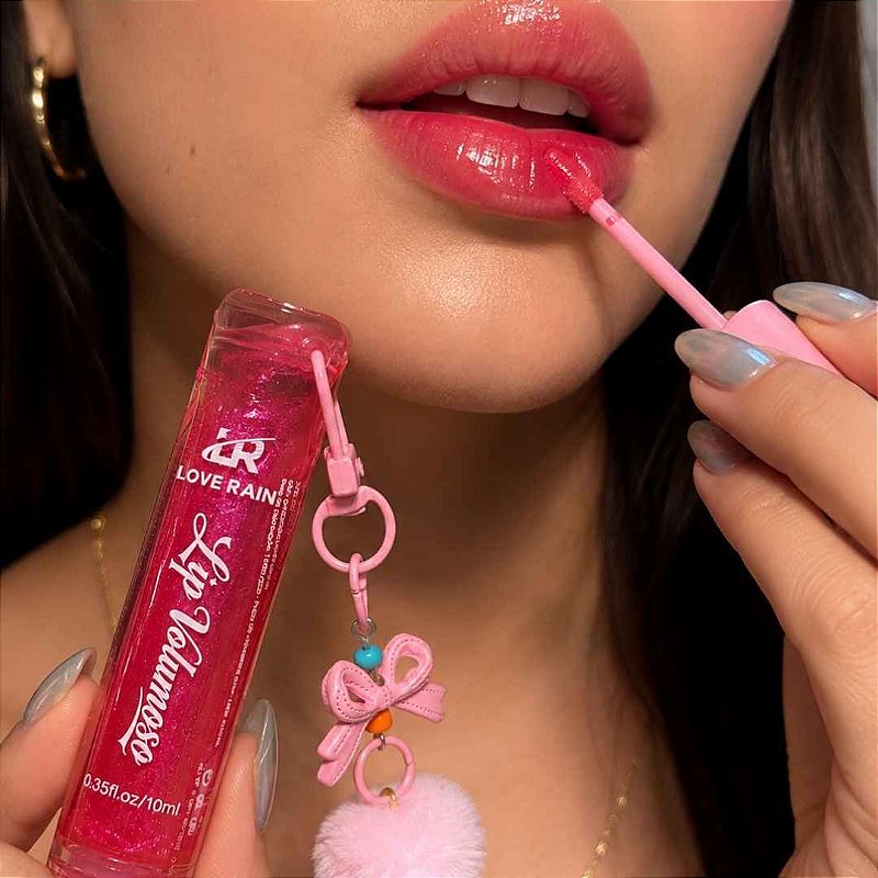 Lip Volumoso Chaveirinho Love Rain LR-58048
