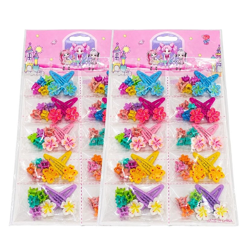 Kit Infantil de Presilhas com Tic Tac e Mini Piranha MQ97 Pcte c/ 10unid
