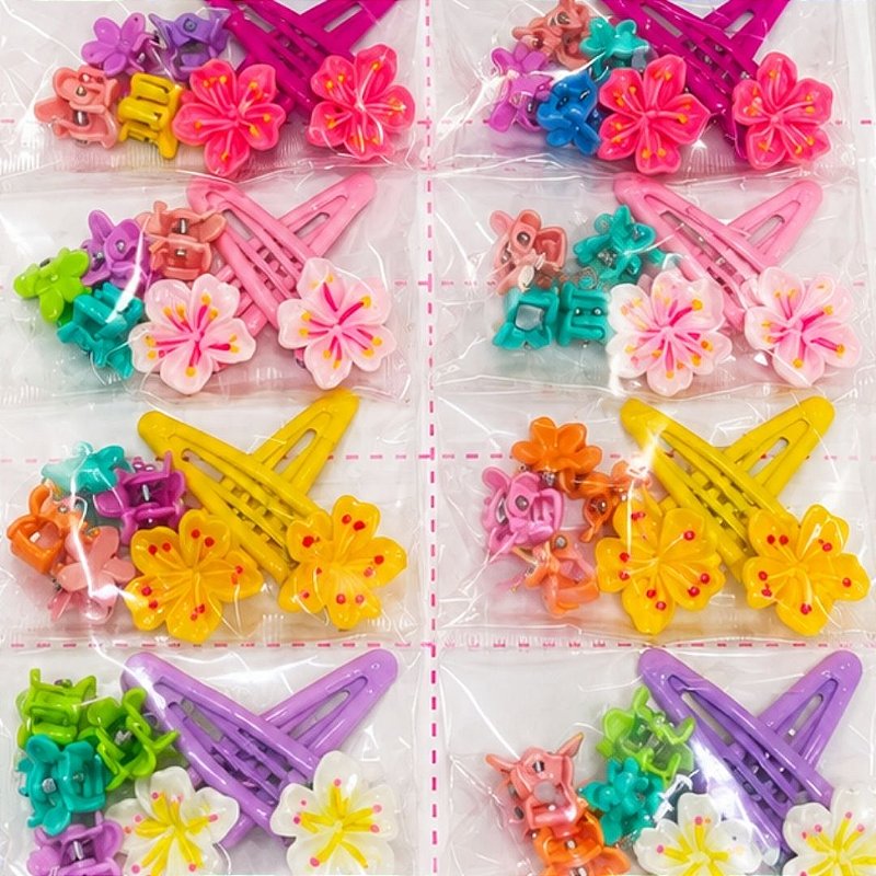 Kit Infantil de Presilhas com Tic Tac e Mini Piranha MQ97 Pcte c/ 10unid