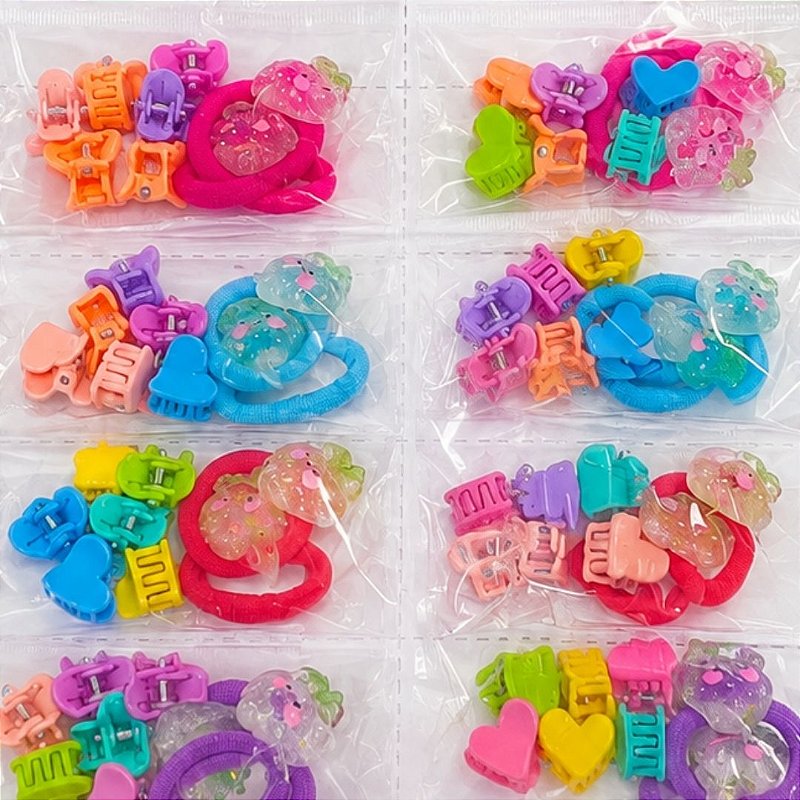Kit Infantil de Presilhas com Elastico e Mini Piranha MQ60 Pcte c/ 10unid