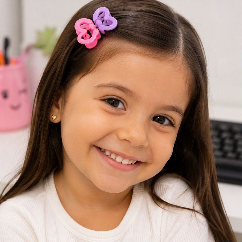 Kit Infantil de 03 Mini Presilhas Pcte c/ 10unid