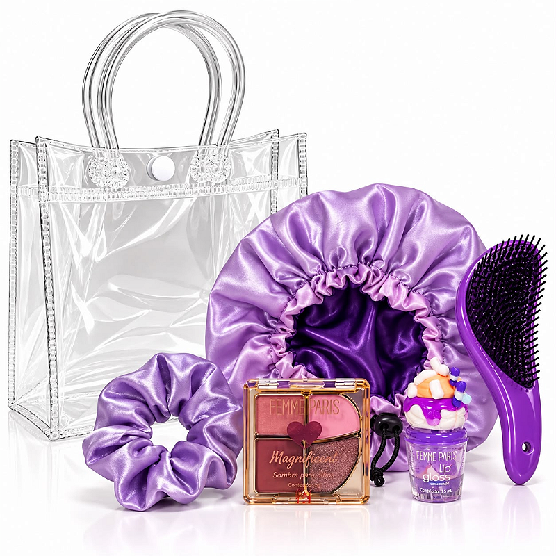Kit Doce Encanto – Maquiagem e Acessórios com 5 Itens + Sacola