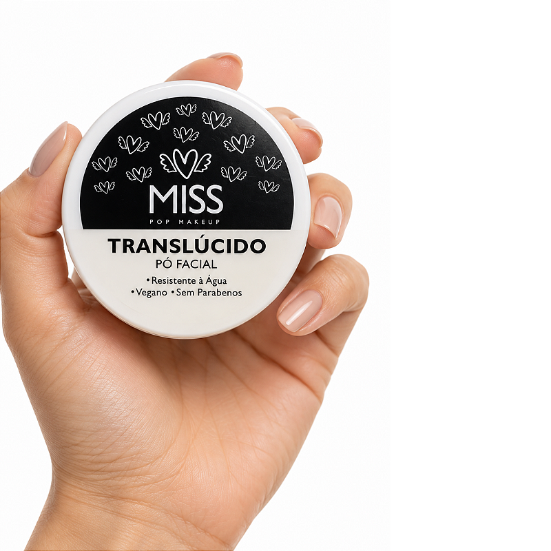 Pó Facil Translúcido Miss Pop Makeup - Box c/ 12unid