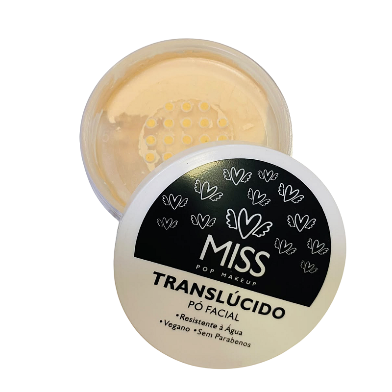 Pó Facil Translúcido Miss Pop Makeup - Box c/ 12unid
