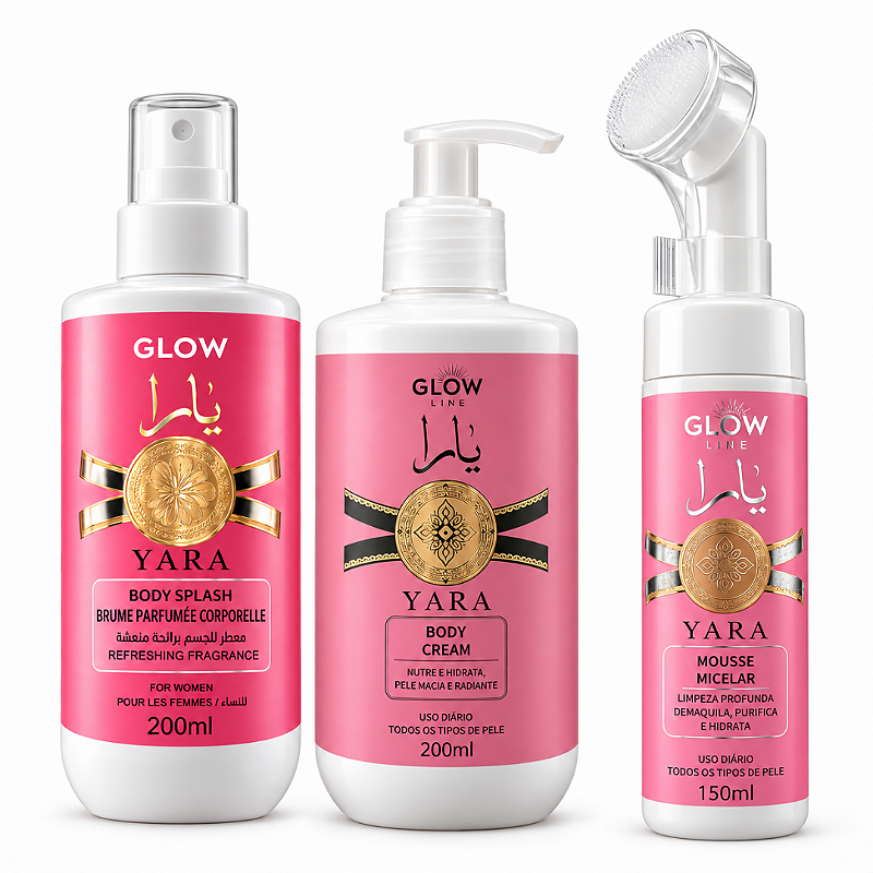 Kit Yara 2 Itens + Body Splash Glow Line