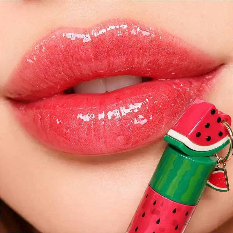 Lip Gloss Chaveirinho Melancia Lua e Neve LM09304