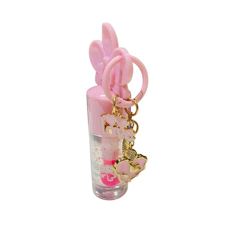 Lip Gloss Chaveirinho Love Pink Grape PG0009 - Box c/ 24 unid