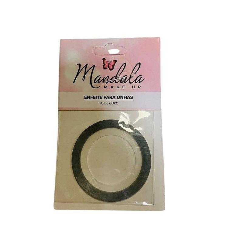 Enfeite para Unhas Fio de Prata Mandala DF-3160