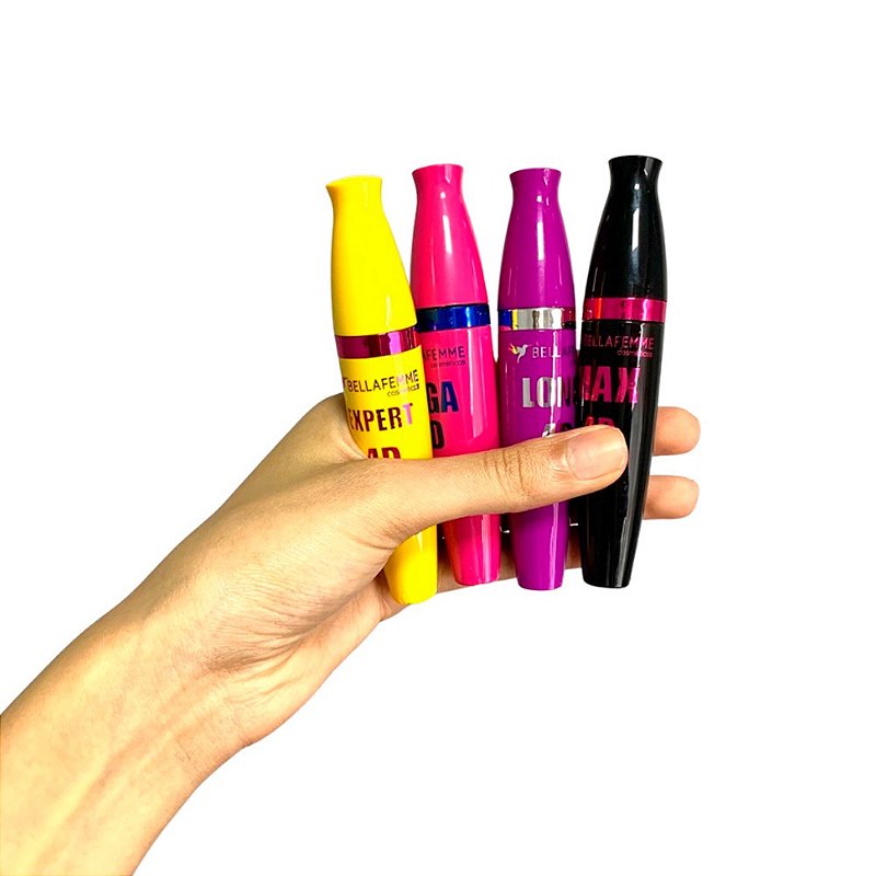 Rímel Máscara para Cílios 4D Bella Femme BF10009A - Box c/ 12 unid