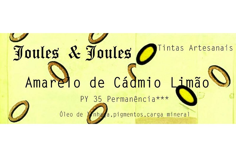 04.p. Pigmento AMARELO DE CADMIO LIMAO Joules & Joules