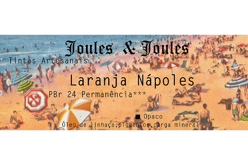 32.p. Pigmento LARANJA NÁPOLES Joules & Joules