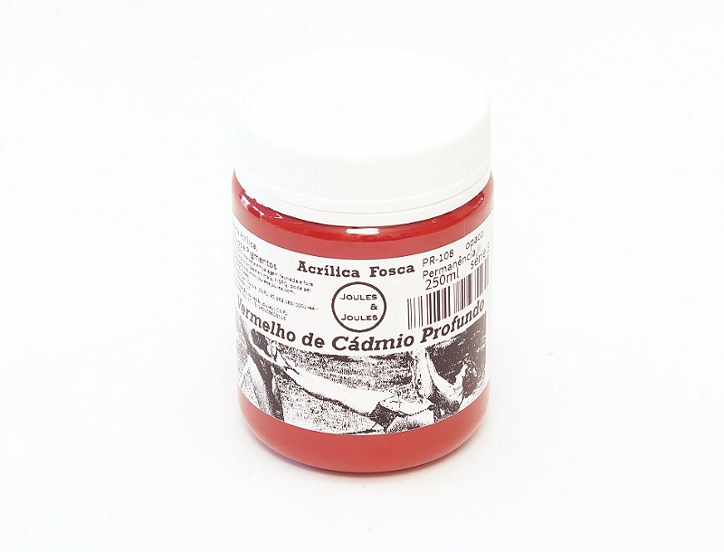 14.a. Acrílica VERMELHO DE CADMIO PROFUNDO Joules & Joules