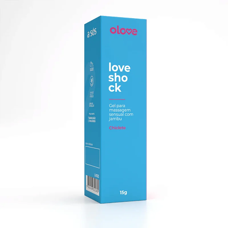 Gel Excitante Loveshock Extreme Beijável Chiclete - 12 g