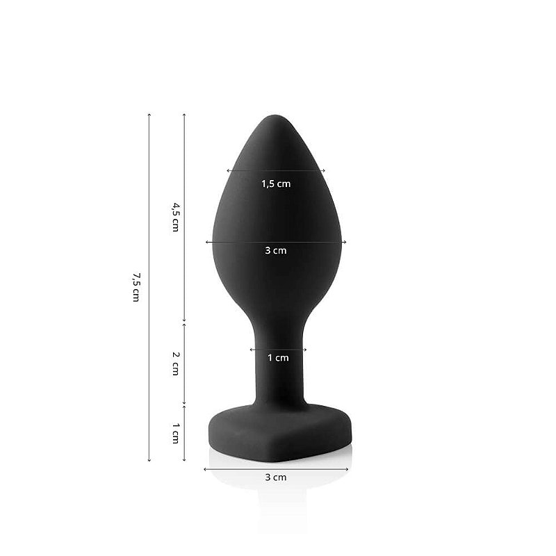 Plug Anal em Silicone Go Play Ben - Preto