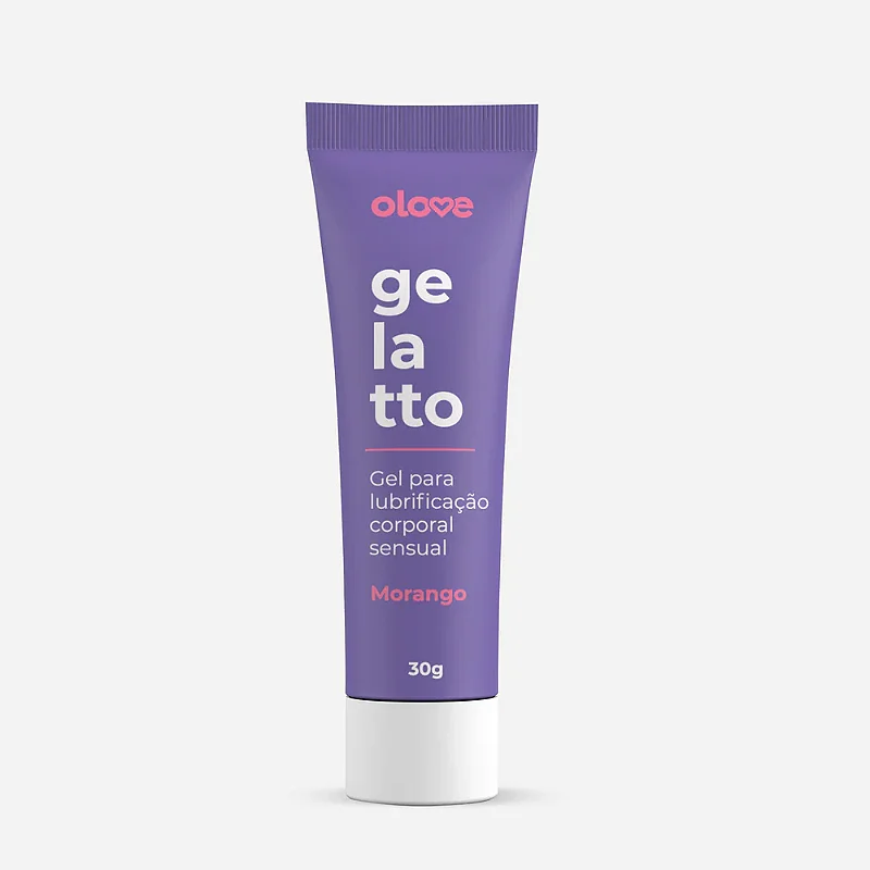 Gel Lubrificante Beijável Olove Gelatto - Morango 30g