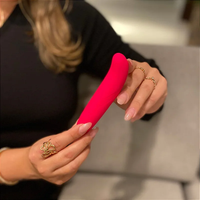 Vibrador Recarregável Go Vibe Gê cor Rosa - 11,5cm x 3cm