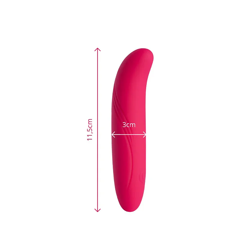 Vibrador Recarregável Go Vibe Gê cor Rosa - 11,5cm x 3cm