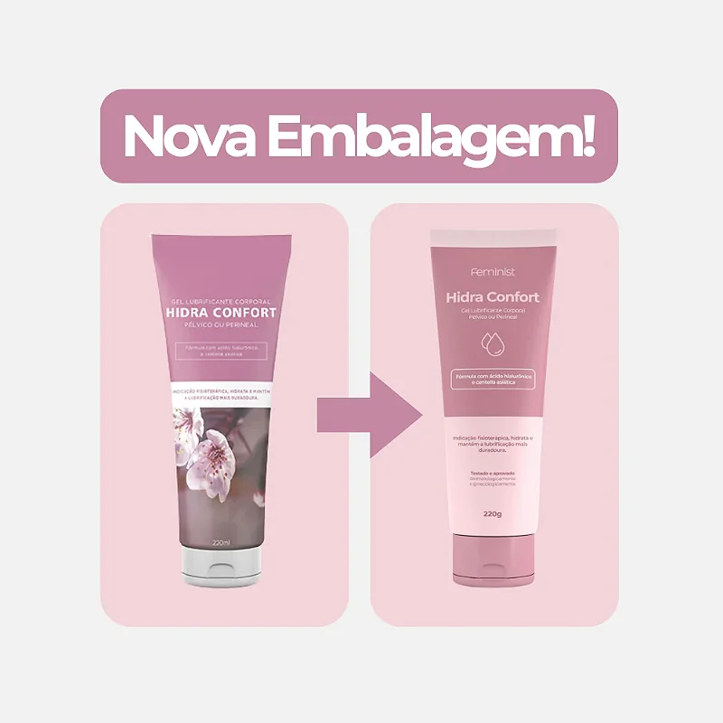 Gel Lubrificante e Hidratante Hidra Confort Feminist - 70g