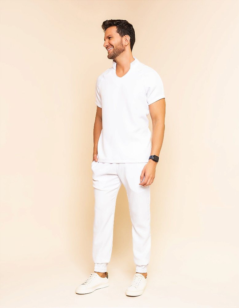 Scrub Masculino Ônix Branco — foto 4
