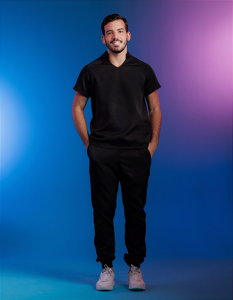 Scrub Masculino Ônix Preto — foto 4