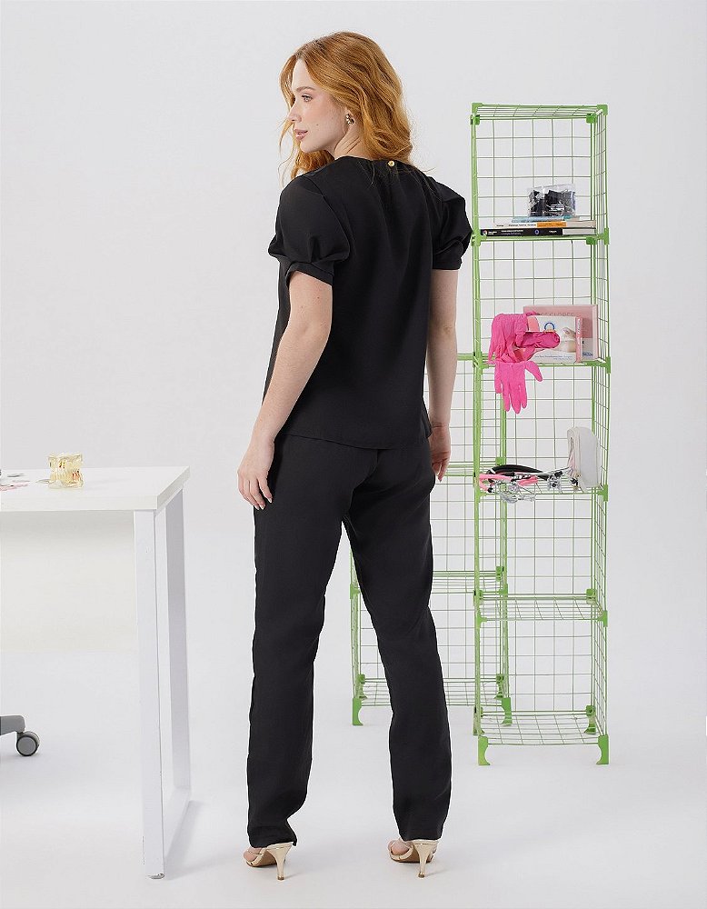 Scrub Feminino Hortênsia Preto — foto 3