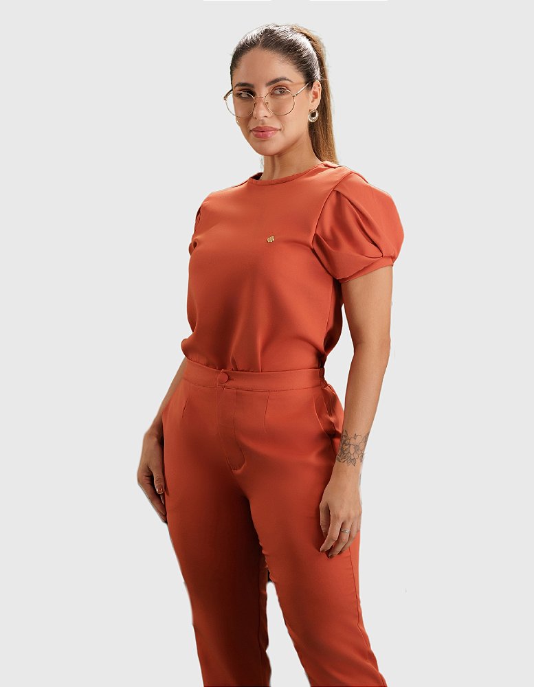Scrub Feminino Hortênsia Terracota — foto 1