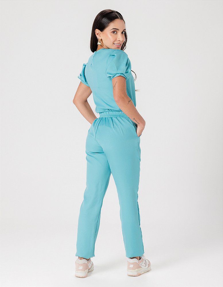 Scrub Feminino Hortênsia Verde Tiffany — foto 4