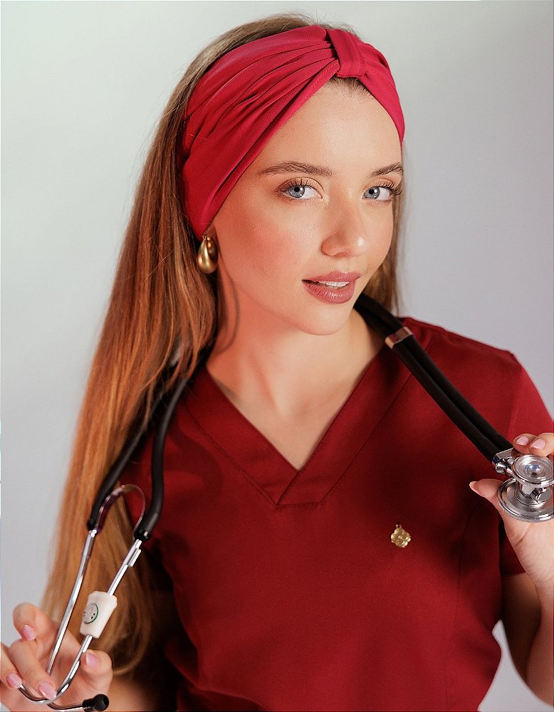 Scrub Feminino Gérbera Vinho — foto 8