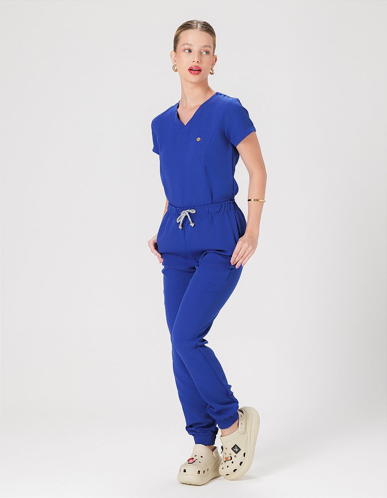 Scrub Feminino Gérbera Azul Royal — foto 3