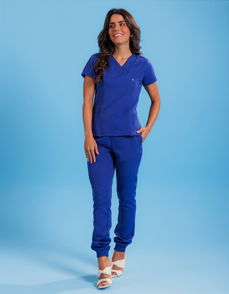 Scrub Feminino Gérbera Azul Royal — foto 6