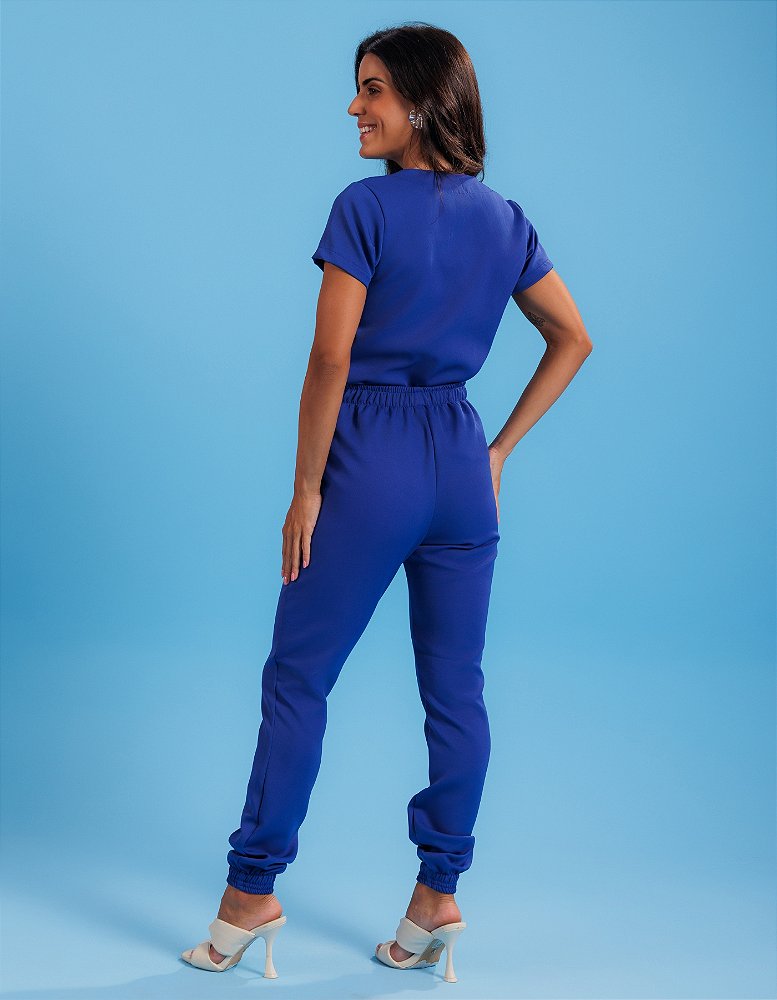 Scrub Feminino Gérbera Azul Royal — foto 9