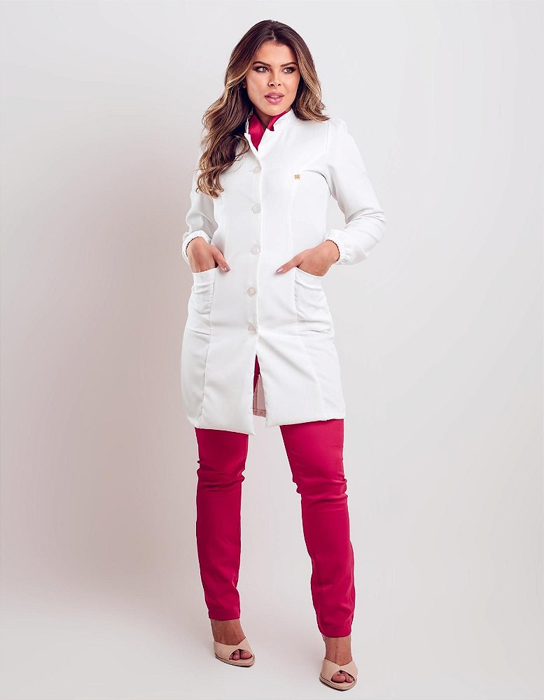 Jaleco Feminino Liza Branco — foto 2