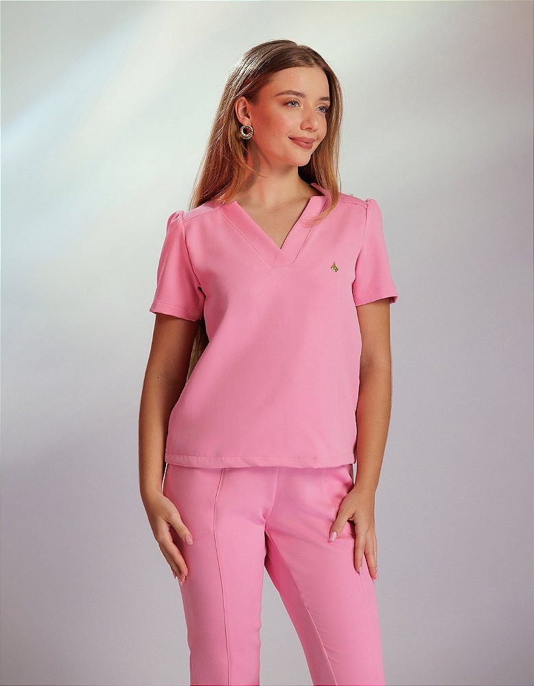 Scrub Feminino Lily Rosa Claro — foto 4