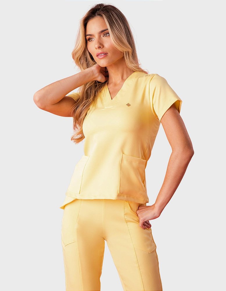 Scrub Feminino Sophia Amarelo — foto 1