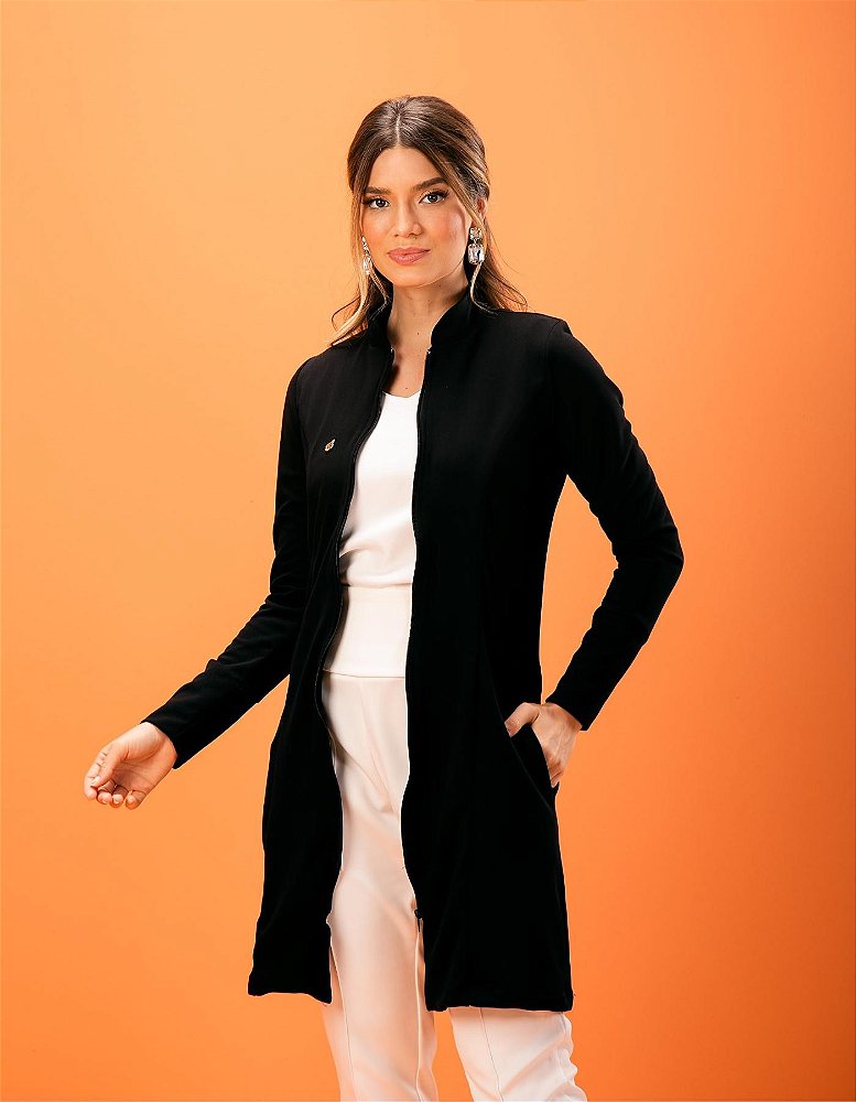 Jaleco Feminino Ava Preto — foto 3