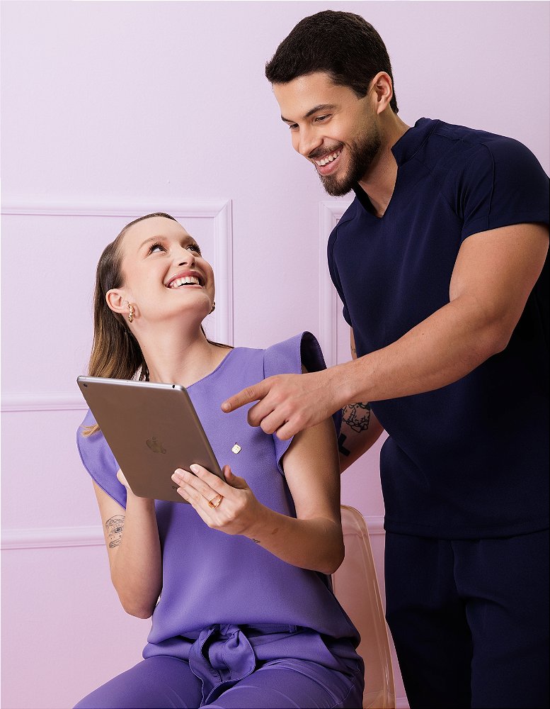 Scrub Feminino Lucy Lilás Blueberry — foto 5
