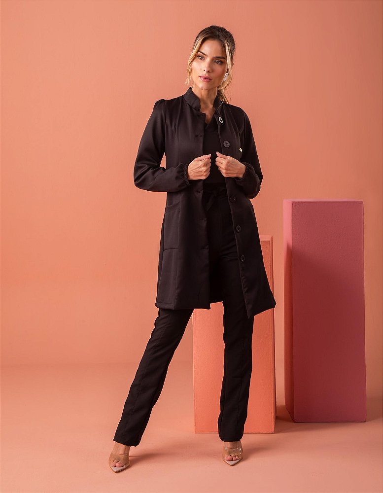 Jaleco Feminino Liza Preto — foto 6