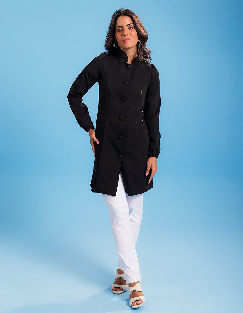 Jaleco Feminino Liza Preto — foto 9