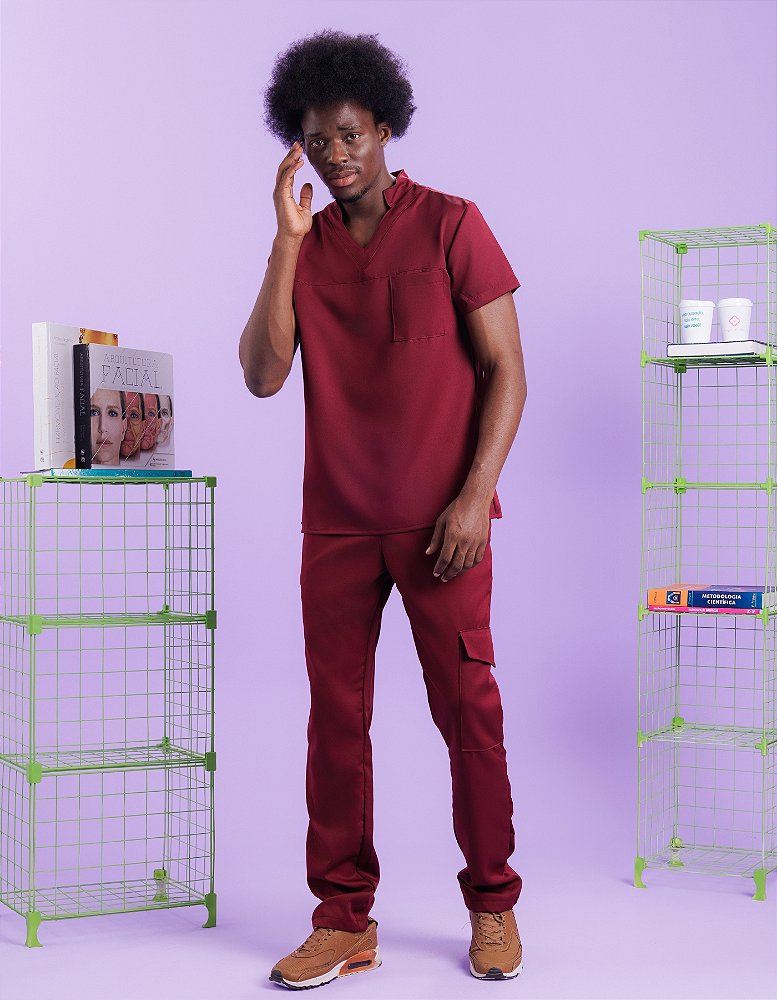 Scrub Masculino Harry Malbec — foto 10