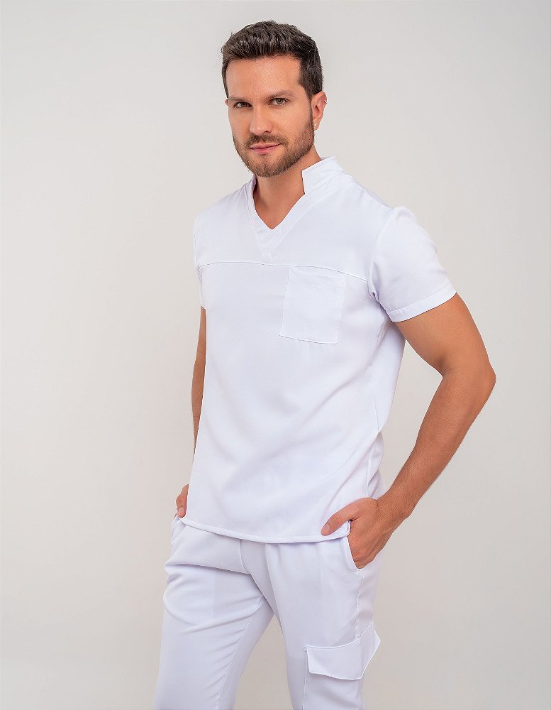 Scrub Masculino Harry Branco — foto 4