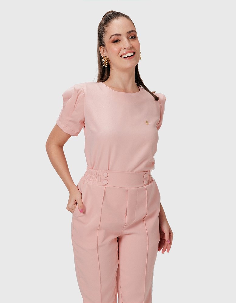 Scrub Feminino Selena Rosa Seco — foto 1