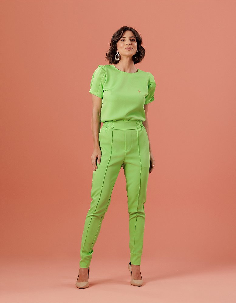 Scrub Feminino Selena Verde Limão — foto 8