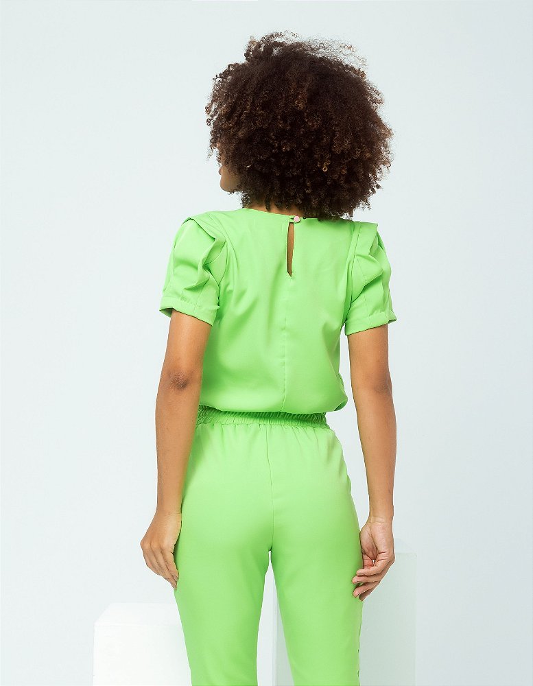 Scrub Feminino Selena Verde Limão — foto 3