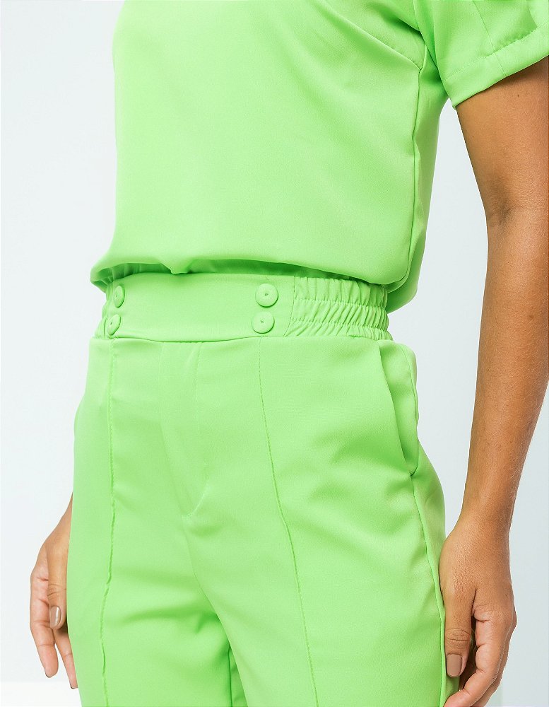 Scrub Feminino Selena Verde Limão — foto 5