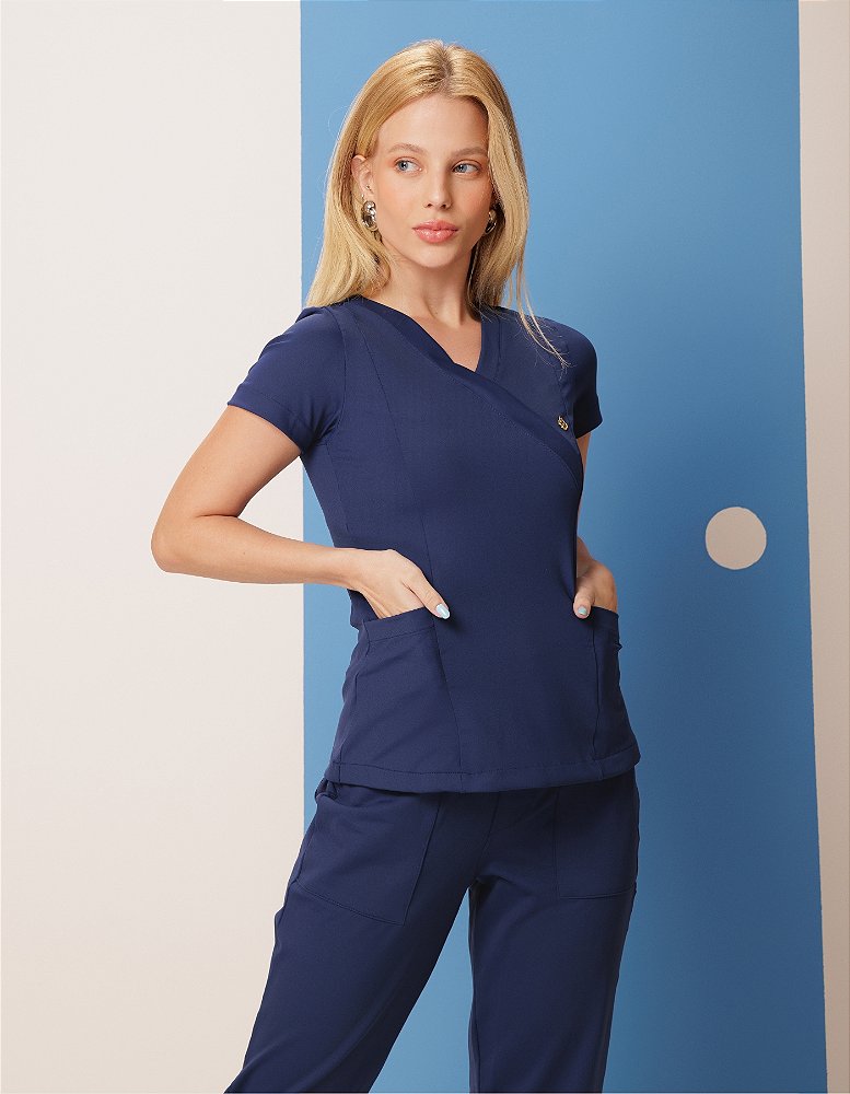 Scrub Feminino Moove Marinho — foto 5