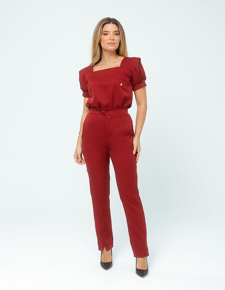 Scrub Feminino Sarah Bordô — foto 7